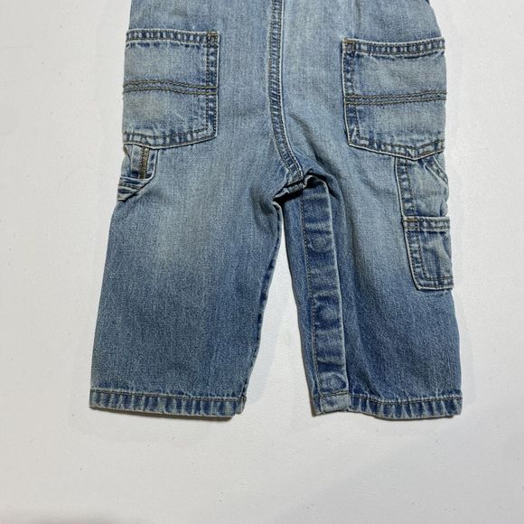 Osh Kosh B' Gosh Toddler Dakota Wash Overalls Blue Denim Embroidered - Picture 6 of 10